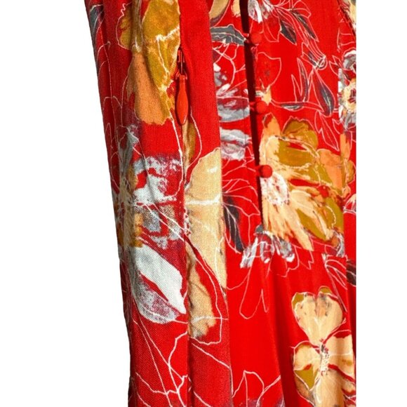 Free People Red Eyes on You Minidress Size 6 Hippie Boho Festival Cute & Flowy - Picture 8 of 13